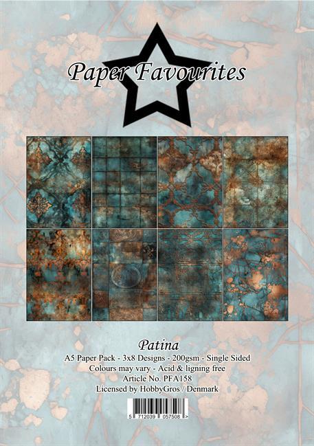 Paper Favourites Patina 3x8design 14,85x21cm 200g